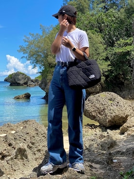 「アイテム（帽子）」を使った、てつさん（レディース・156cm）の秋コーディネート