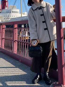 「JOURNAL STANDARD relume（ジャーナルスタンダード　レリューム）のアイテム（ブルゾン）」を使った、てつさん（レディース・156cm）の冬コーディネート