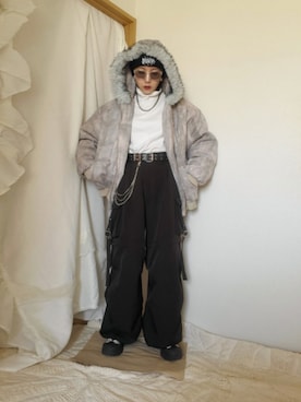 琳さん（レディース・155cm）の冬コーディネート