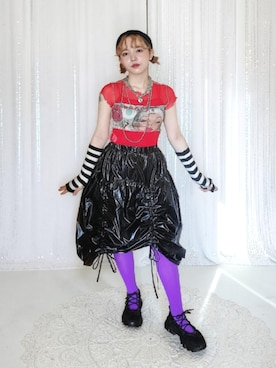 「menue（メヌエ）のアイテム」を使った、琳さん（レディース・155cm）の夏コーディネート