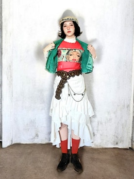 「PAGEBOY（ページボーイ）のアイテム（ジャケット/アウター）」を使った、琳さん（レディース・155cm）の春コーディネート