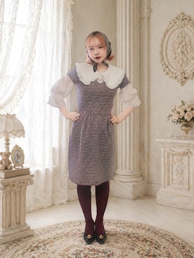 「usedのアイテム（パンプス、ブラック系）」を使った、琳さん（レディース・155cm）の春コーディネート