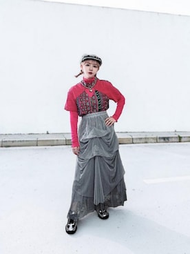 「FILA（フィラ）のアイテム」を使った、琳さん（レディース・155cm）の夏コーディネート