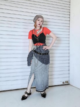「Ezick（エジック）のアイテム」を使った、琳さん（レディース・155cm）の夏コーディネート