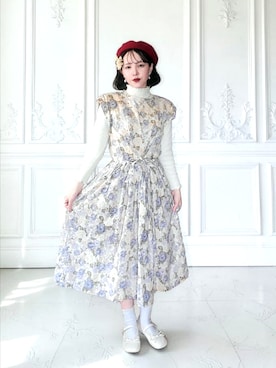 「SMELLY（スメリー）のアイテム（帽子）」を使った、琳さん（レディース・155cm）の春コーディネート