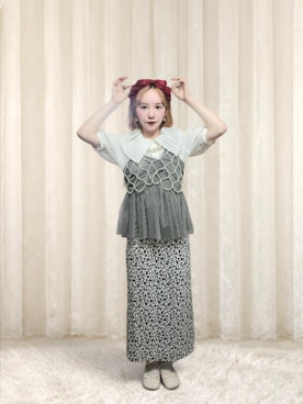 「Loueme（ルエム）のアイテム」を使った、琳さん（レディース・155cm）の夏コーディネート