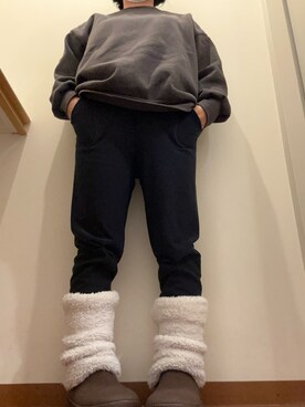 「アイテム（レッグウォーマー）」を使った、憂鬱さん（レディース・153cm）の冬コーディネート