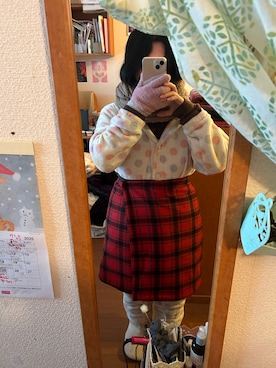 「アイテム（ルームウェア）」を使った、憂鬱さん（レディース・153cm）の冬コーディネート