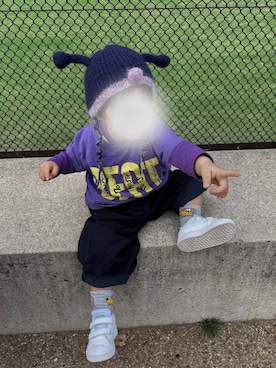 「MARKEY'S（マーキーズ）のアイテム」を使った、のんのんさん（キッズ・80cm）の春コーディネート