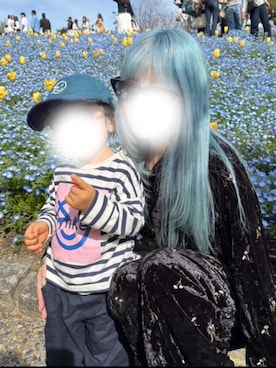 「gentle monster（ジェントルモンスター）のアイテム」を使った、のんのんさん（キッズ・80cm）の春コーディネート