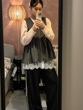 「coca（coca）（コカ）のアイテム（トップス）」を使った、 nozomiさん（レディース・166cm）の春コーディネート