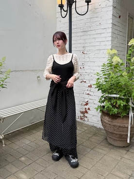 「HANNE（アン）のアイテム」を使った、maiさん（レディース・154cm）の夏コーディネート