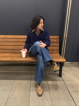 「Wrangler（ラングラー）のアイテム（パンツ）」を使った、keitadesiさん（メンズ・167cm）の春コーディネート