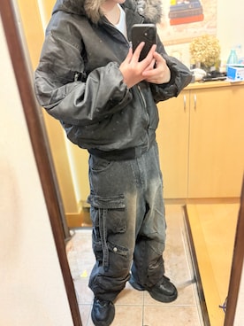 「アイテム（MA-1）」を使った、しおさん（メンズ・168cm）の秋コーディネート