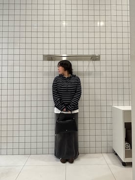 「SENSE OF PLACE by URBAN RESEARCH（センスオブプレイスバイアーバンリサーチ）のアイテム（Tシャツ/カットソー）」を使った、fyueeさん（レディース・157cm）の秋コーディネート