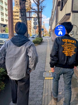 「ADRER（アドラー）のアイテム（パンツ）」を使った、gomikunnさん（メンズ・172cm）の秋コーディネート