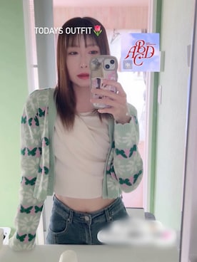 「H&M（エイチ・アンド・エム）のアイテム（トップス）」を使った、ntm.さん（レディース・159cm）の夏コーディネート