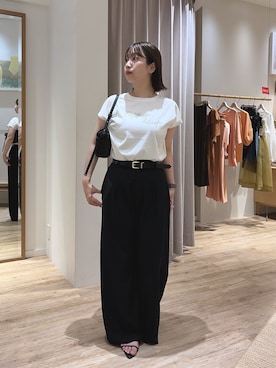 「PAPILLONNER（パピヨネ）のアイテム」を使った、ayaさん（レディース・160cm）の夏コーディネート