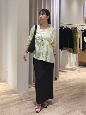 「PAPILLONNER（パピヨネ）のアイテム」を使った、ayaさん（レディース・160cm）の夏コーディネート