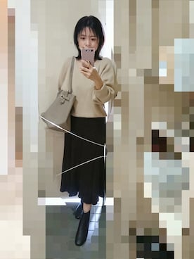 「アイテム（ピアス（両耳用））」を使った、ayumiiさん（レディース・154cm・40代）の秋コーディネート