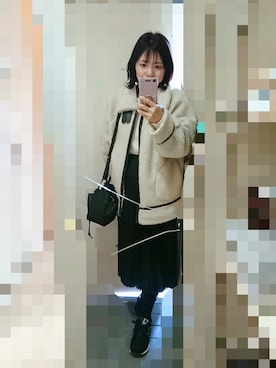 「アイテム（ブルゾン）」を使った、ayumiiさん（レディース・154cm・40代）の冬コーディネート