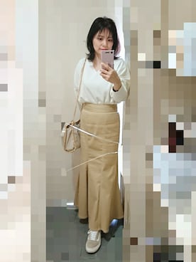 「アイテム（ピアス（両耳用））」を使った、ayumiiさん（レディース・154cm・40代）の春コーディネート
