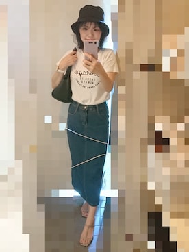 「T・S・L（ティーエスエル）のアイテム」を使った、ayumiiさん（レディース・154cm）の夏コーディネート