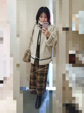「アイテム（ピアス（両耳用））」を使った、ayumiiさん（レディース・154cm・40代）の冬コーディネート