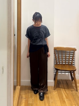 「RODE SKO（ロデスコ）のアイテム」を使った、Miaさん（レディース・153cm）の夏コーディネート
