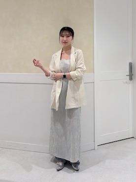 「N.（N. Natural Beauty Basic）（エヌエヌナチュラルビューティーベーシック）のアイテム（ワンピース）」を使った、ririi96さん（レディース・158cm）の夏コーディネート