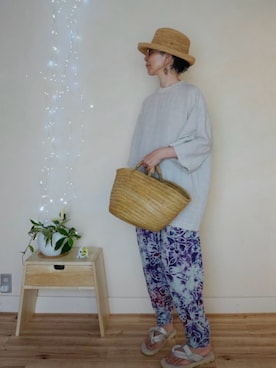 「SHAKA（シャカ）のアイテム」を使った、アチコント achicontoさん（メンズ・162cm）の夏コーディネート