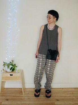 「SHAKA（シャカ）のアイテム」を使った、アチコント achicontoさん（メンズ・162cm）の夏コーディネート