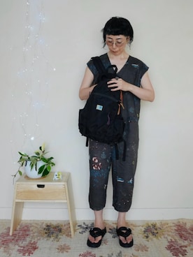 「SHAKA（シャカ）のアイテム」を使った、アチコント achicontoさん（メンズ・162cm）の夏コーディネート