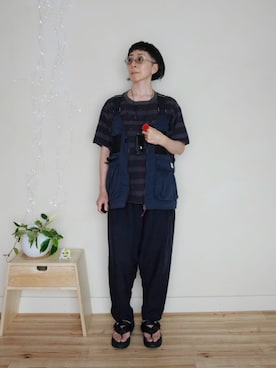 「SHAKA（シャカ）のアイテム」を使った、アチコント achicontoさん（レディース・162cm）の秋コーディネート
