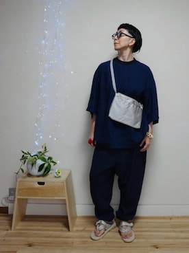 「SHAKA（シャカ）のアイテム」を使った、アチコント achicontoさん（メンズ・162cm）の秋コーディネート