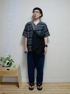 「Needles（ニードルス）のアイテム」を使った、アチコント achicontoさん（メンズ・162cm）の秋コーディネート