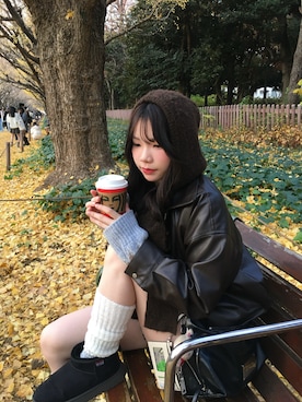 「GRL（グレイル）のアイテム（ジャケット/アウター）」を使った、conaさん（レディース・162cm）の秋コーディネート