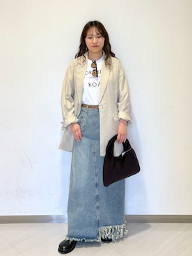 「KBF（ケイビーエフ）のアイテム（シューズ）」を使った、ゆみこさん（レディース・152cm）の春コーディネート