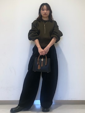 「アイテム（その他シューズ）」を使った、ゆみこさん（レディース・152cm）の冬コーディネート