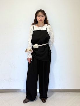 「KBF（ケイビーエフ）のアイテム（シューズ）」を使った、ゆみこさん（レディース・152cm）の春コーディネート