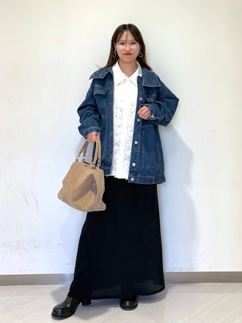 KBF ハイネックデニムブルゾン ハイネックデニムブルゾン（ブルゾン）｜KBF（ケイビーエフ）の