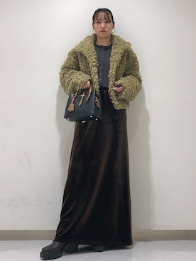 「アイテム（その他アウター）」を使った、ゆみこさん（レディース・152cm）の秋コーディネート