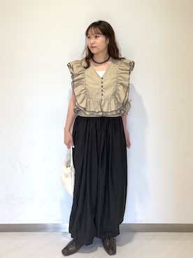 「KBF（ケイビーエフ）のアイテム（シューズ）」を使った、ゆみこさん（レディース・152cm）の春コーディネート