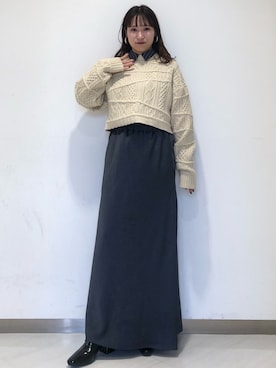 ゆみこさん（レディース・152cm）の冬コーディネート