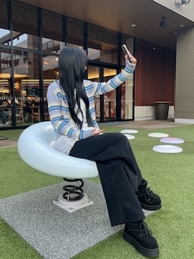 「アイテム（Tシャツ/カットソー）」を使った、dalbyeol00さん（レディース・160cm）の秋コーディネート