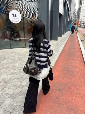 「Vini（ヴィニ）のアイテム（ニット/セーター）」を使った、dalbyeol00さん（レディース・160cm）の秋コーディネート