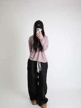 「アイテム（帽子）」を使った、dalbyeol00さん（レディース・160cm）の秋コーディネート