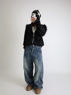 「アイテム（帽子）」を使った、dalbyeol00さん（レディース・160cm）の秋コーディネート