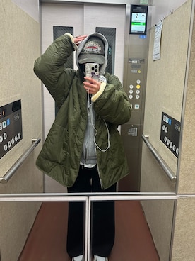 「アイテム（モッズコート）」を使った、dalbyeol00さん（レディース・160cm）の冬コーディネート