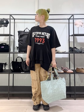 「L.L.Bean（エルエルビーン）のアイテム（バッグ）」を使った、𝗙𝘂𝗸𝗮さん（レディース・158cm）の春コーディネート